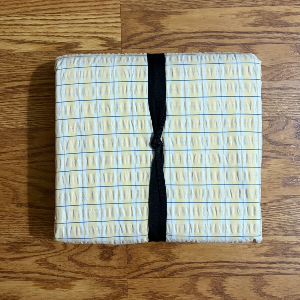 NEW Schoolhouse Seersucker Check Duvet Cover - Picture 2 of 3